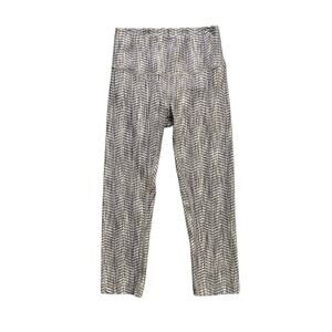 Lululemon Leggings Womens 8 Multi Wunder Under Crop High Rise Arrow Jacquard